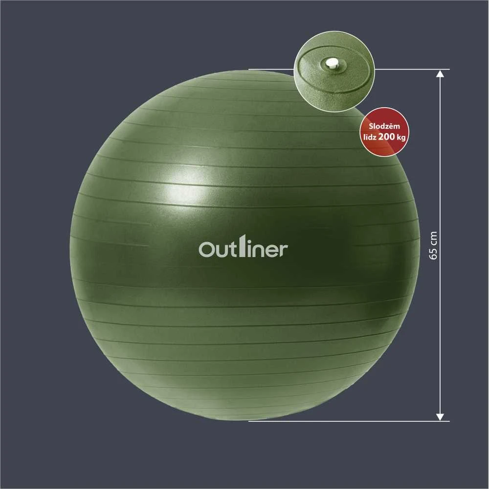 Outliner ANTIBURST GYM BALL PVC LS3222-65CM