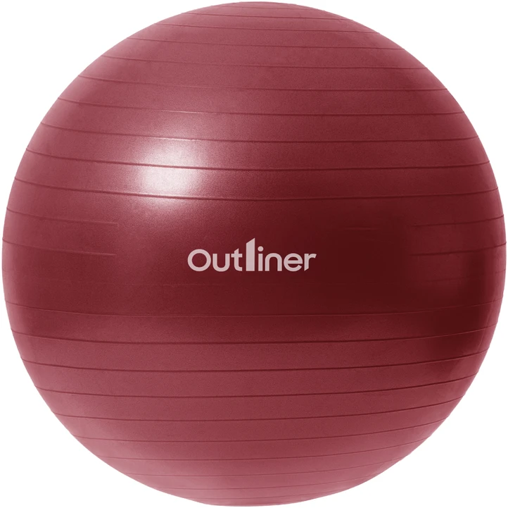 Gimnastikos kamuolys Outliner, raudona sp., 55 cm