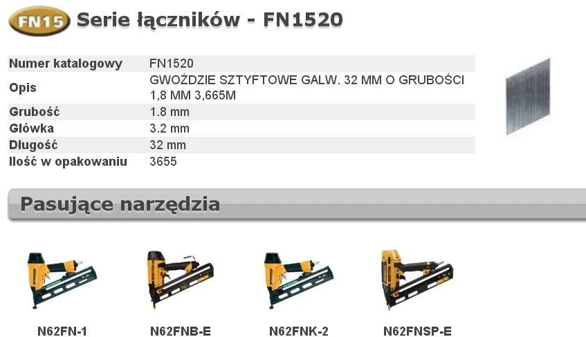 Grąžtas Vinys Bostitch; 1,8x32 mm; 25°; 3655