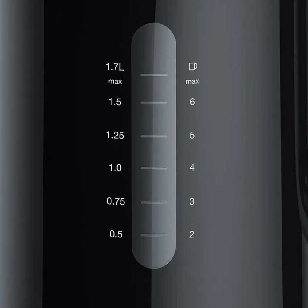 Virdulys Elektriskā tējkanna Braun WK1100BK, 1.7 l, melna krās.
