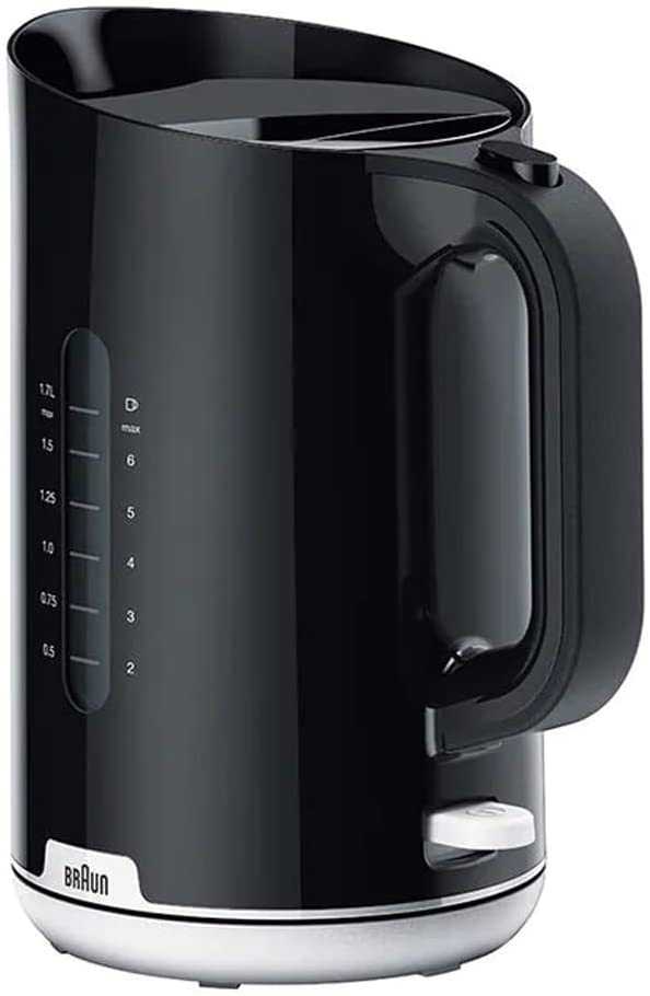 Virdulys Elektriskā tējkanna Braun WK1100BK, 1.7 l, melna krās.