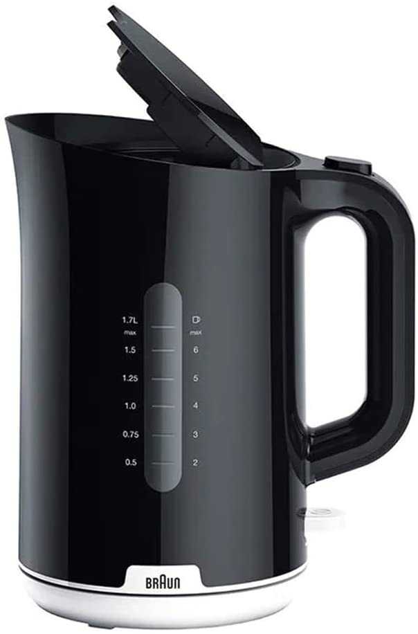 Virdulys Elektriskā tējkanna Braun WK1100BK, 1.7 l, melna krās.
