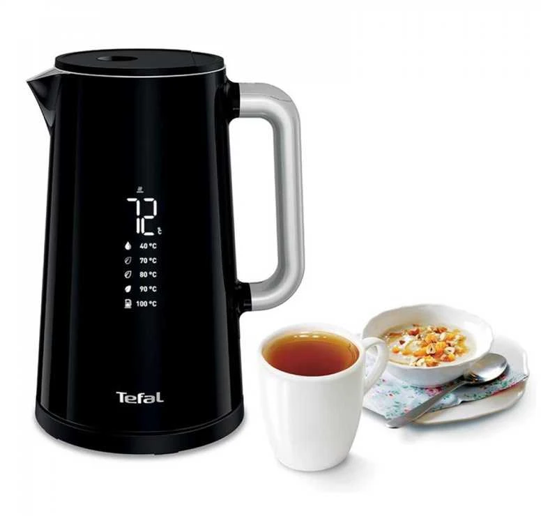 Virdulys Elektriskā tējkanna Tefal Digital KO851830, 1.7 l, melna krās.