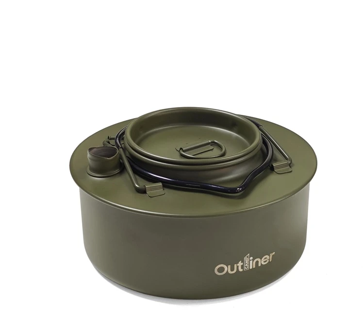 Outliner TEAPOT TOURIST 0.9L STEEL Žalias