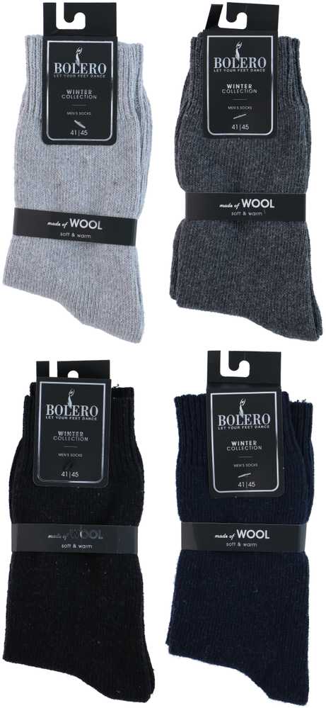 Vyriškos kojinės Bolero, juoda, 41-45