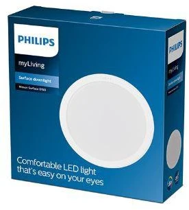 Paviršinė LED panelė lubų Philips Meson, 4000K, LED, baltas