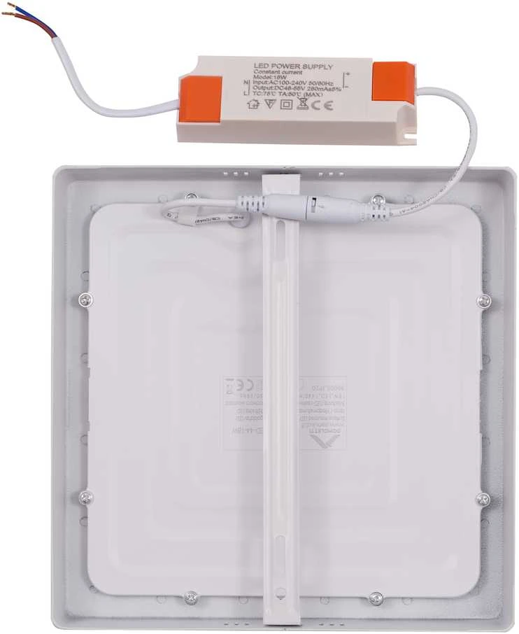 Paviršinė LED panelė Domoletti Ledo DLED-44, 18W, 3K, LED
