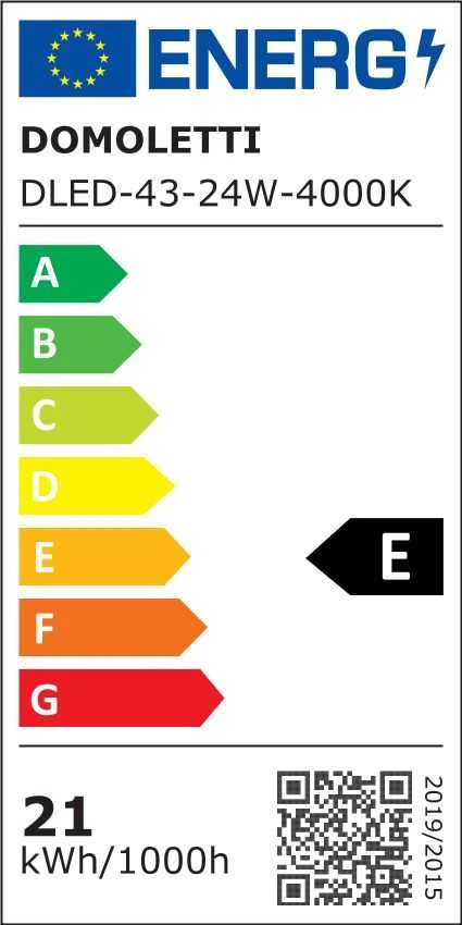 Lubinis šviestuvas Domoletti LED PANEL DLED-43 24W 4000K R