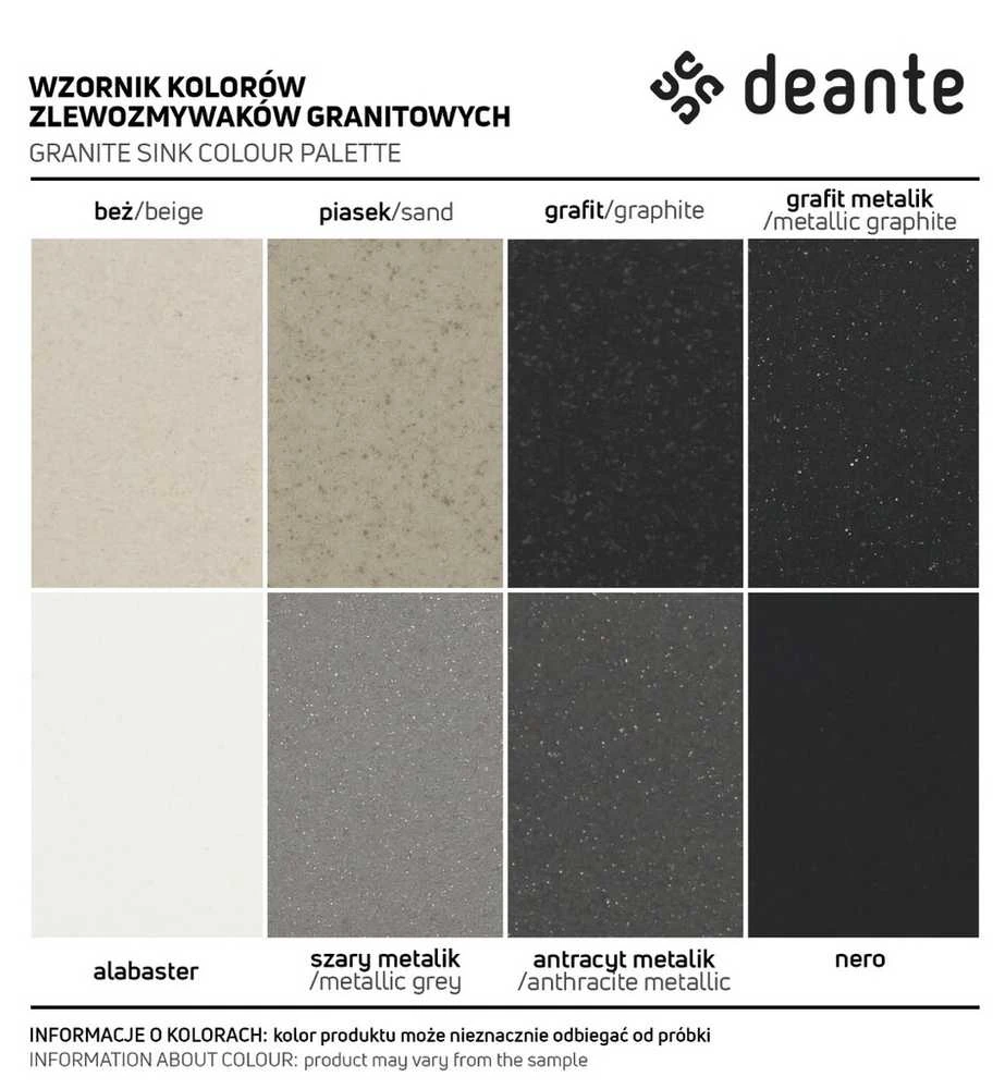Plautuvė Deante Corda ZQA_N10B, granitas