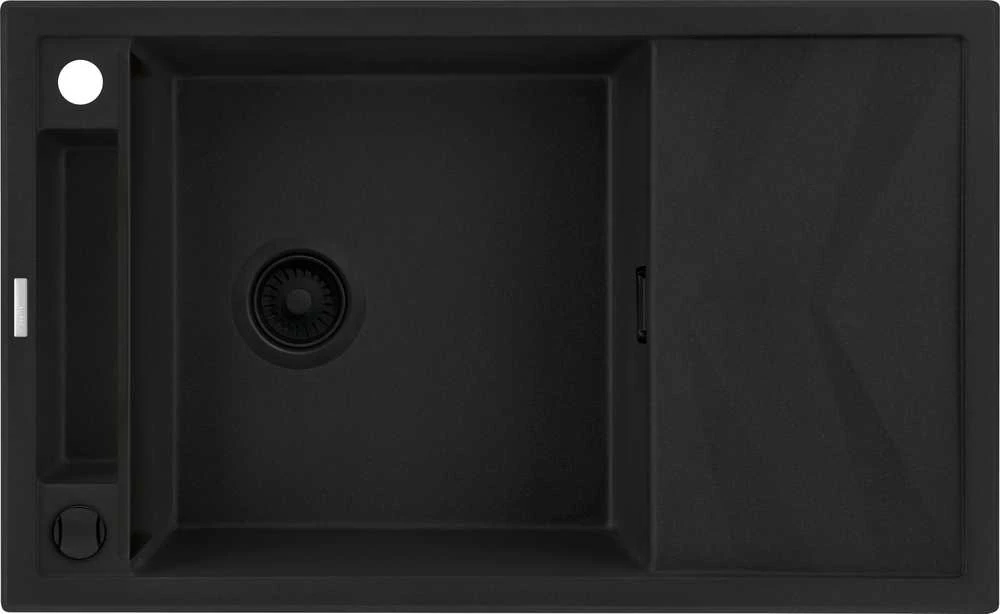 Virtuvinė plautuvė Deante Magnetic ZRM_N113, granitas, 82 cm x 50 cm x 20.5 cm, nero