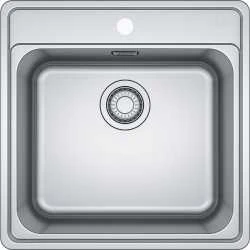 Virtuves izlietne Franke Bell BCX 610-51, nerūsējošais tērauds, 51 cm x 51 cm x 20 cm, nerūsējošā tērauda krās.