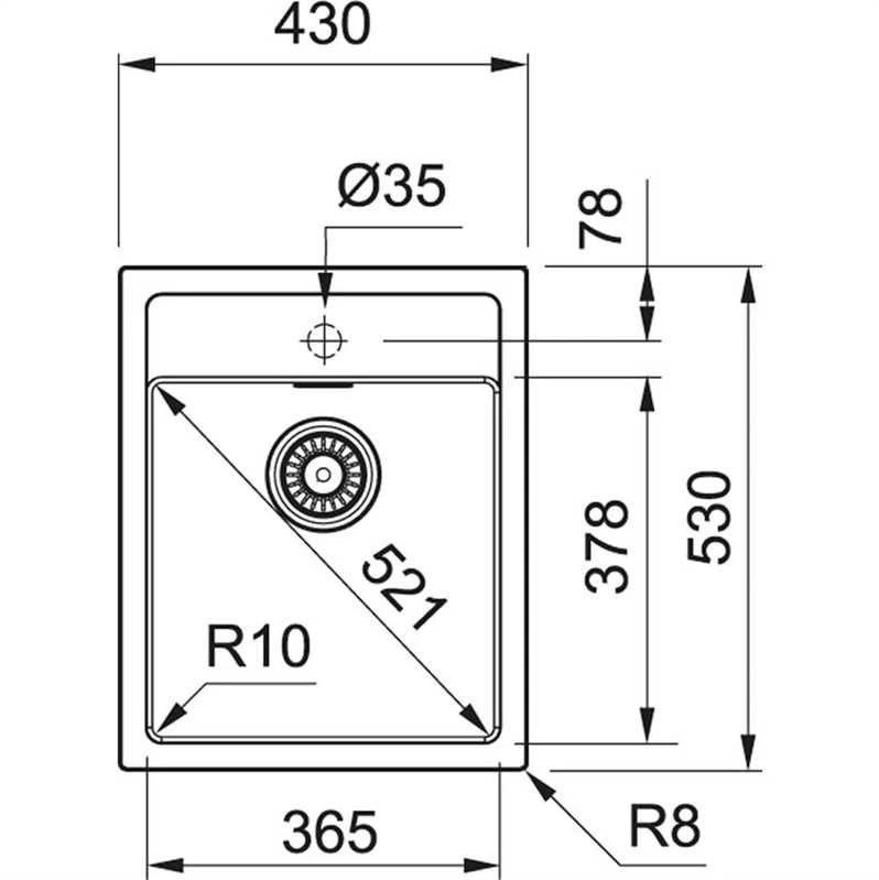 Franke Plautuvė SID 610-40 Carbon 114.0500.019