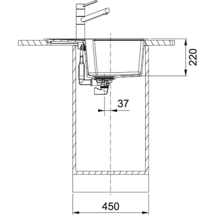 Plautuvė FRANKE Fragranit Urban UBG 611-62, 114.0556.582