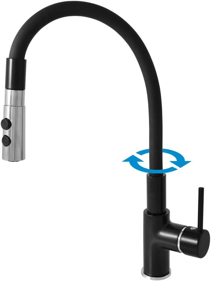 Virtuvinis maišytuvas Domoletti SINK MIXFLEXSPOUT DSE919.5/12CMATC