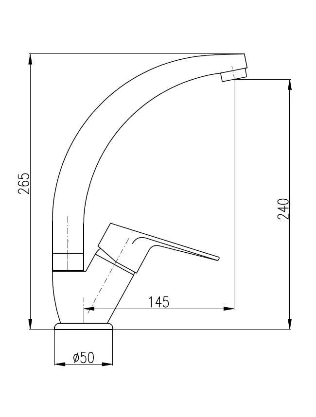 Virtuvinis maišytuvas Domoletti KITCHEN FAUCET DVI206.5/3