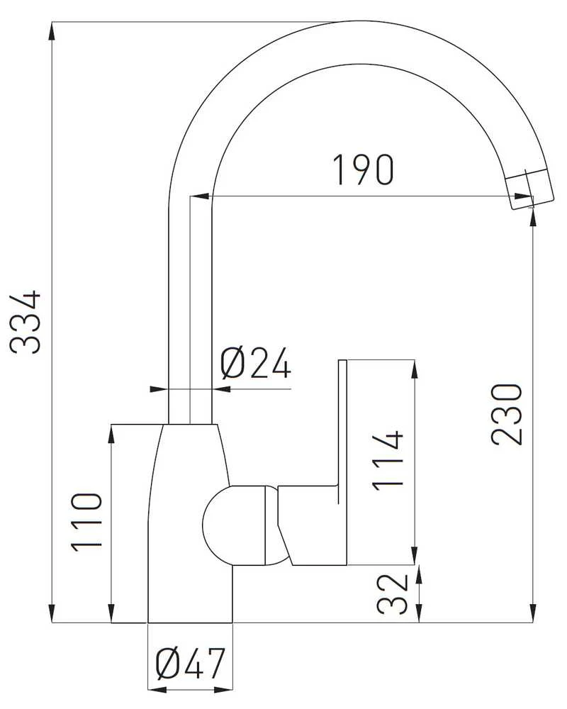 Ferro Virtuvinis maišytuvas Cordoba BCD4