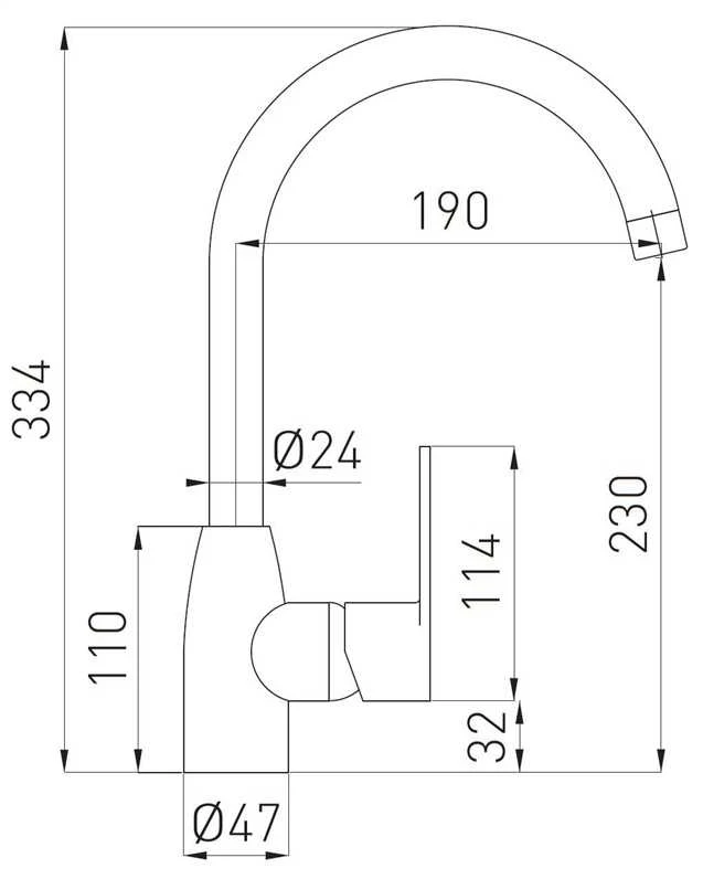 Virtuvinis maišytuvas Ferro Cordoba BCD4, chromo sp.