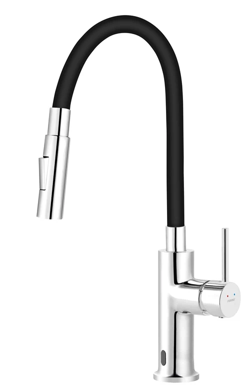 Ferro kitchen mixer. juodas/chrome. sensor