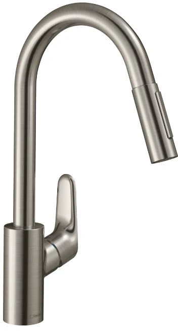 Hansgrohe Focus M41 virtuvės maišytuvas su ištraukiamu purkštuvu, 2 srovės (31815800)