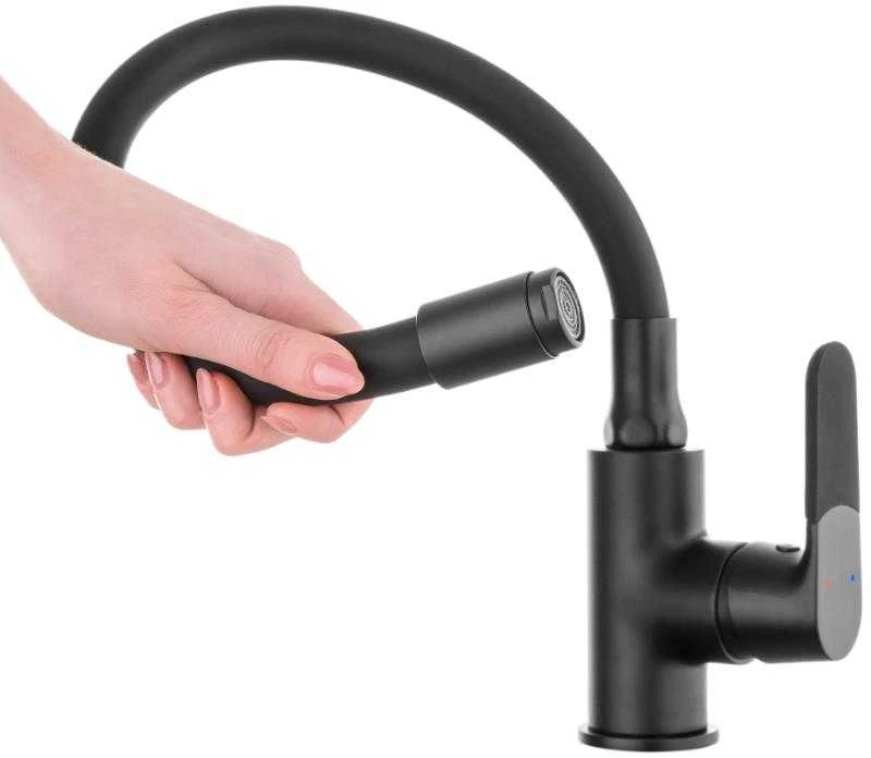 Virtuvinis maišytuvas Invena Joga plus BZ-32-P04-C, juodas