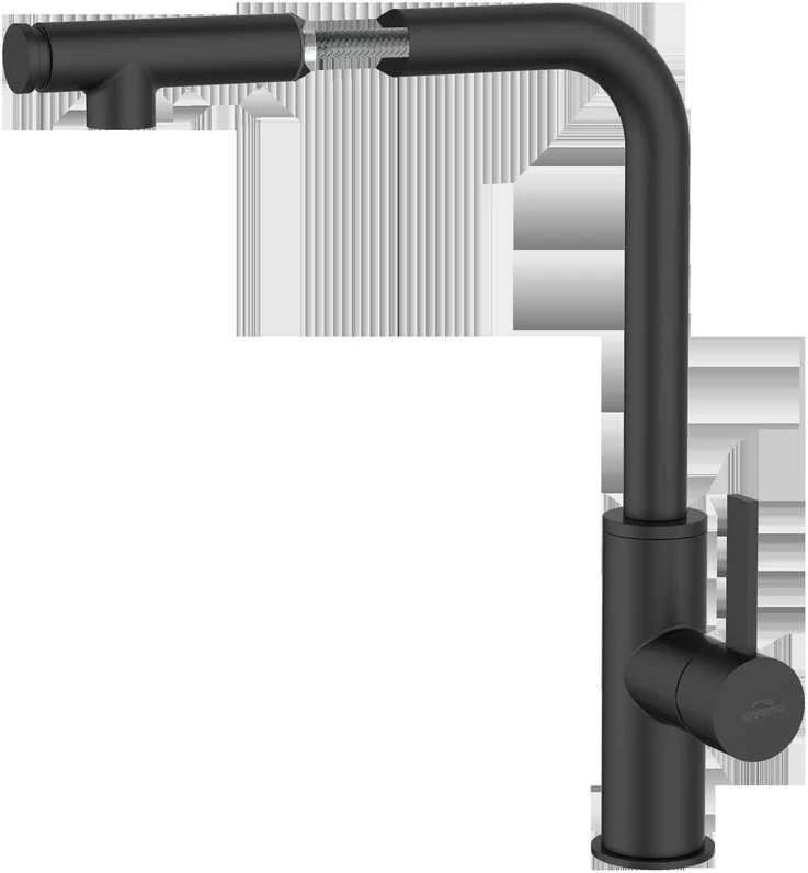 Virtuvinis maišytuvas Invena Preto BZ-48-W04-L, juodas