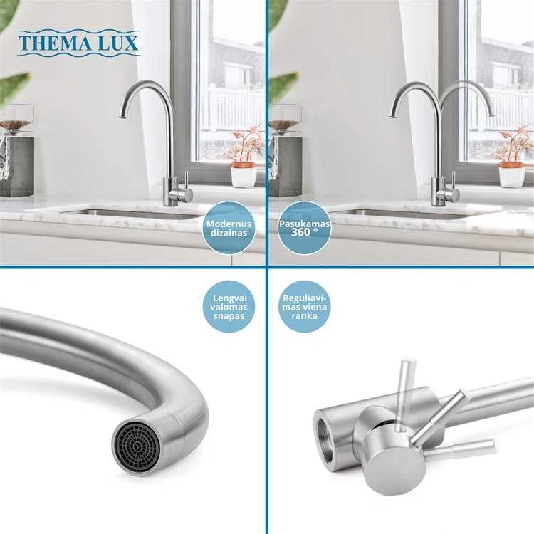 Thema Lux Virtuvinis maišytuvas Sourcing KITCHEN MIXER L-4087