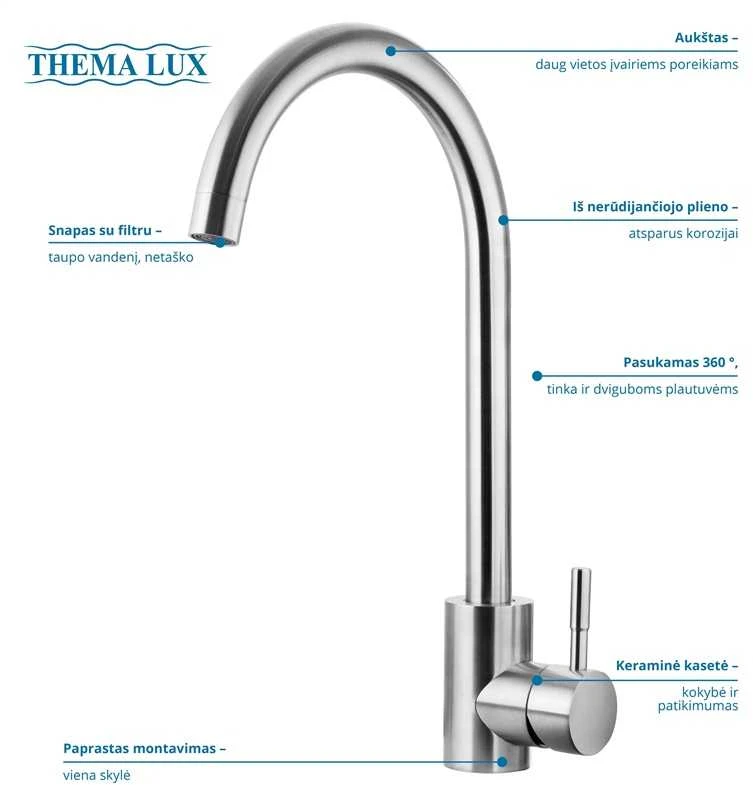 Thema Lux Virtuvinis maišytuvas Sourcing KITCHEN MIXER L-4087