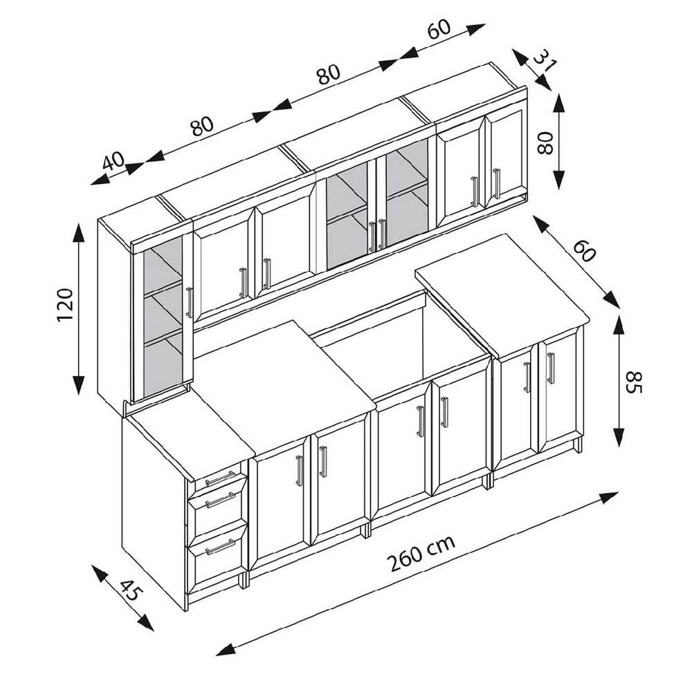 Domoletti MARGARET 3 260 - WALLNUT