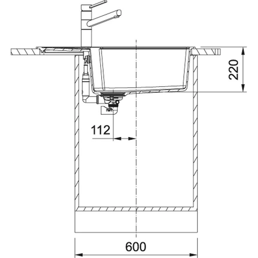 Plautuvė Franke UBG 611-78XL Fragranit 114.0593.094