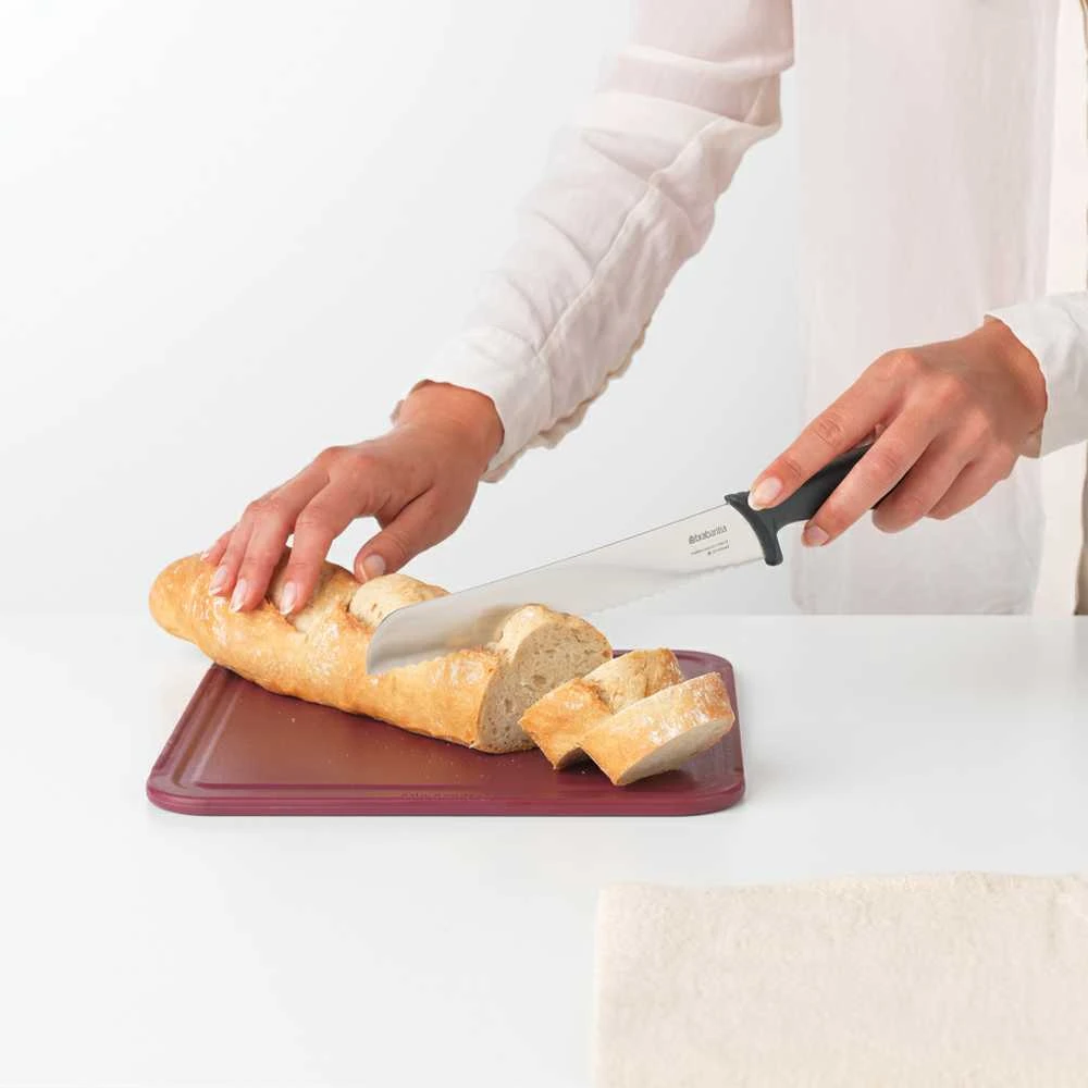 BRABANTIA Tasty+ duonos peilis, 20 cm, tamsiai pilkas
