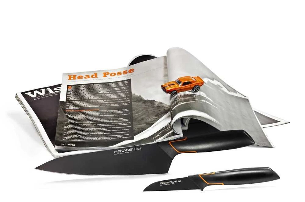 Virtuvinis peilis Fiskars Edge, 80 mm, plastikas/nerūdijantysis plienas