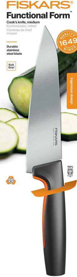 Fiskars Functional Form vidutinis virėjo peilis