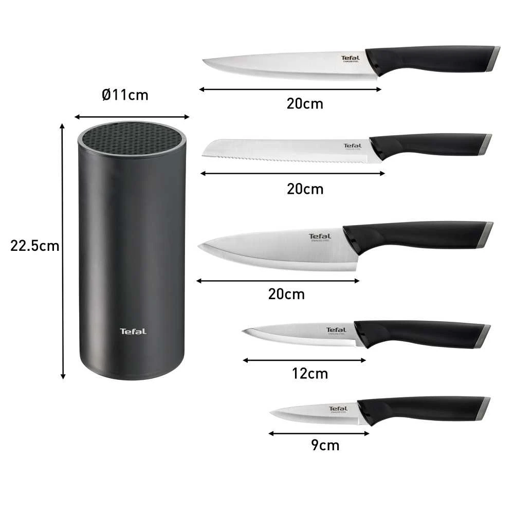 Virtuvinių peilių komplektas Tefal Comfort 2100136154