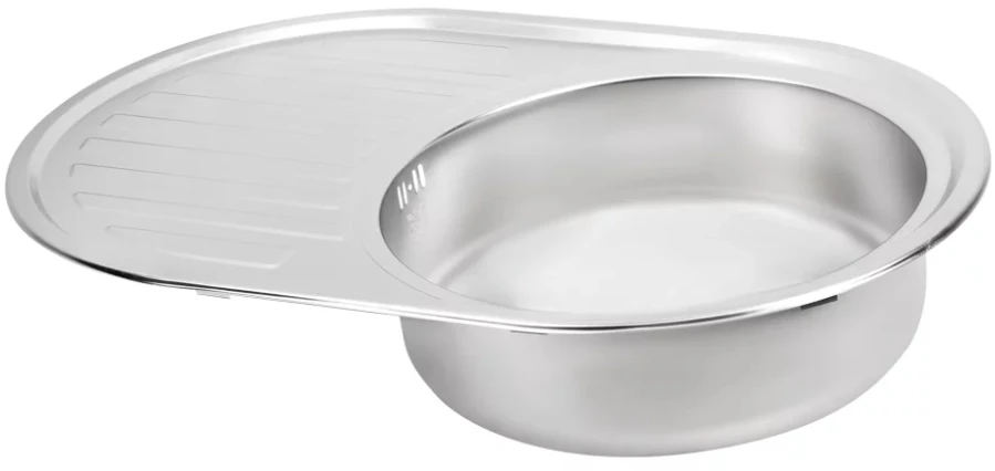 Virtuvės kriauklė AB 770x500 Nerūdijančio plieno su sifonu