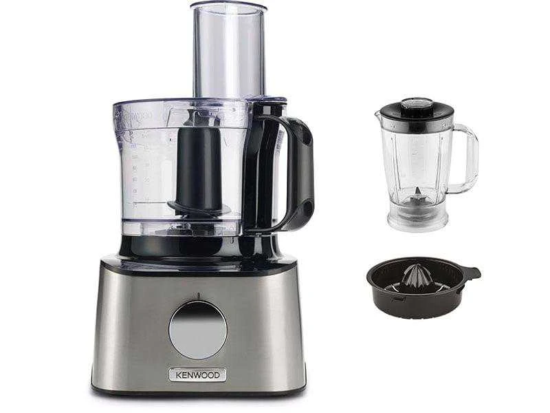 Virtuvinis kombainas KENWOOD Multipro Compact FDM301SS, 800W, 2 greičiai + impulsas, Nerūdijantis plienas peilių geležtės, Inox spalva