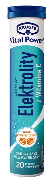Kruger & Matz Vital_Power ELECTROLYTES 20 EFFERVESCENT TABLETS