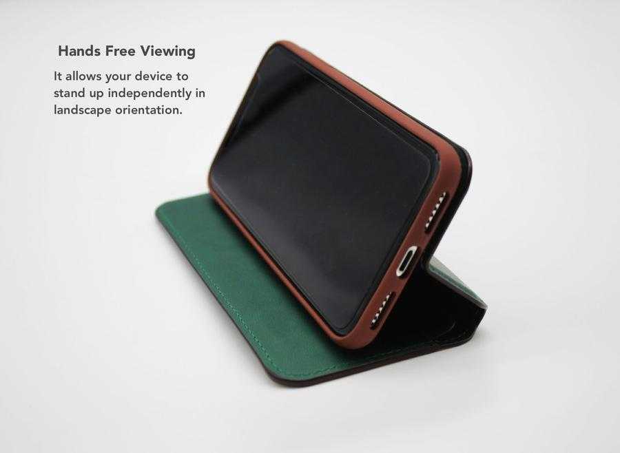VixFox Smart Folio Case for Iphone XSMAX forest žalias
