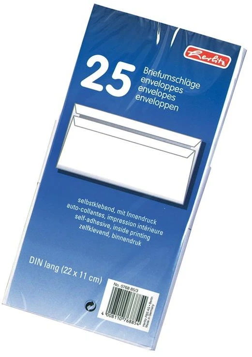 Vokai Herlitz DL, 25 vnt