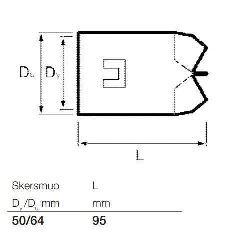 Drenažo vamzdžių aklė Wavin, Ø 50 mm