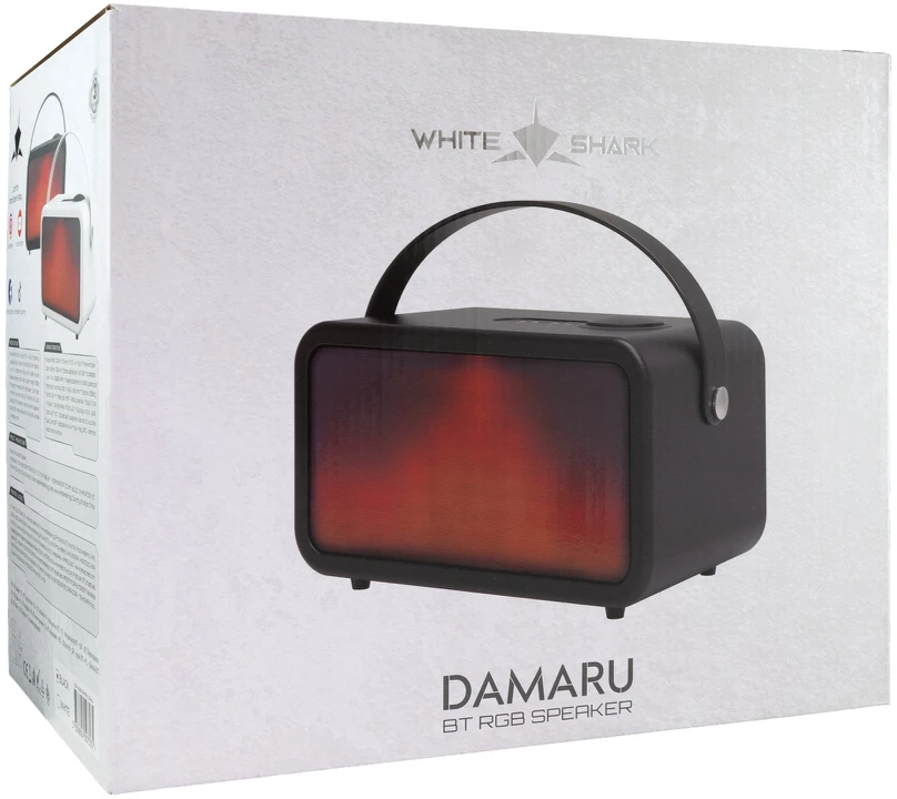 White shark Bluetooth kolonėlė Baltas Shark GBT-630 DAMARU, juoda