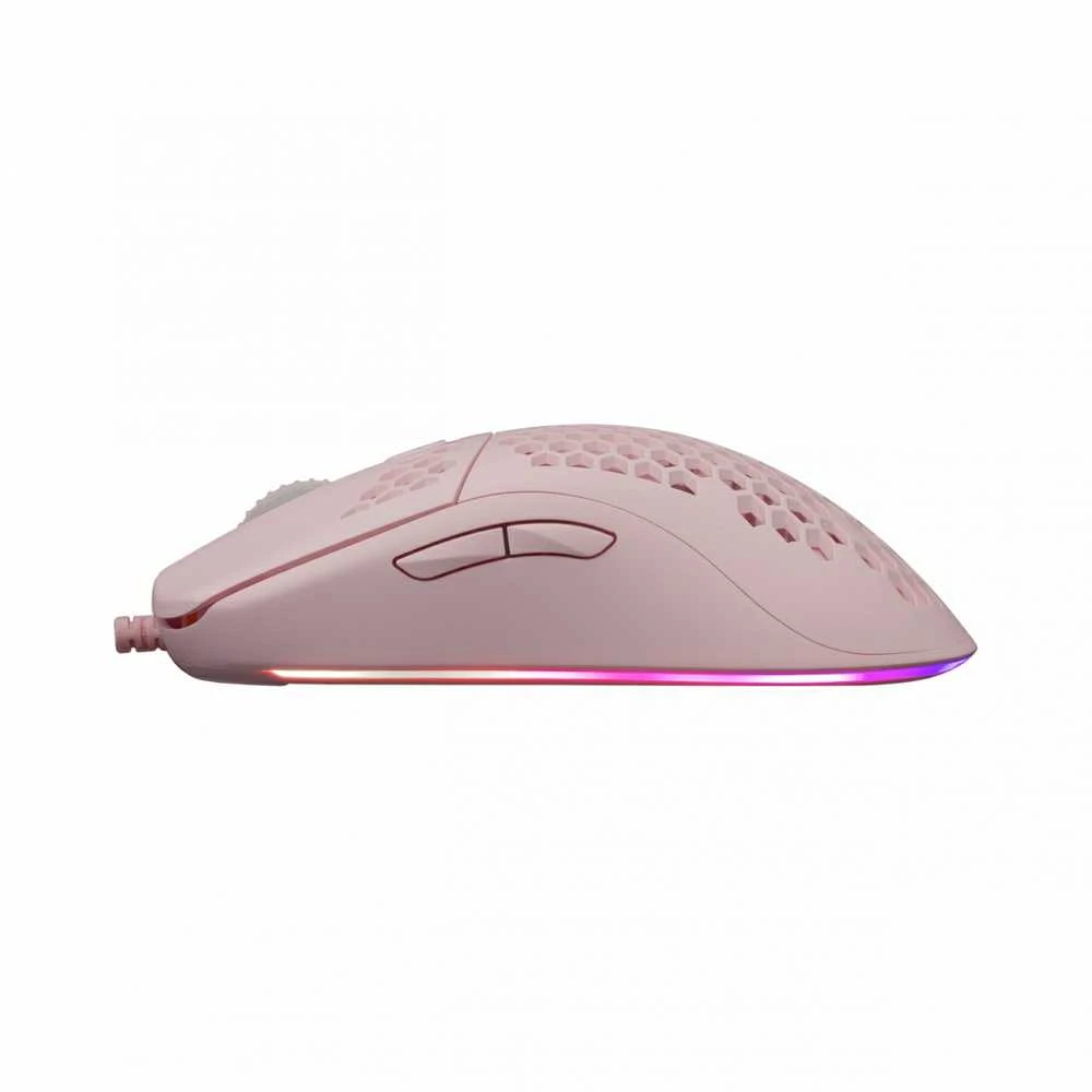 Itin lengva žaidimų pelė White Shark Galahad Pink, 72g