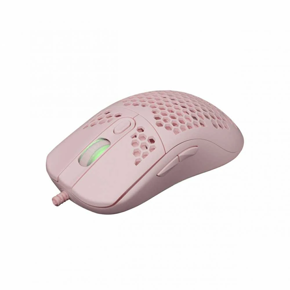 Itin lengva žaidimų pelė White Shark Galahad Pink, 72g