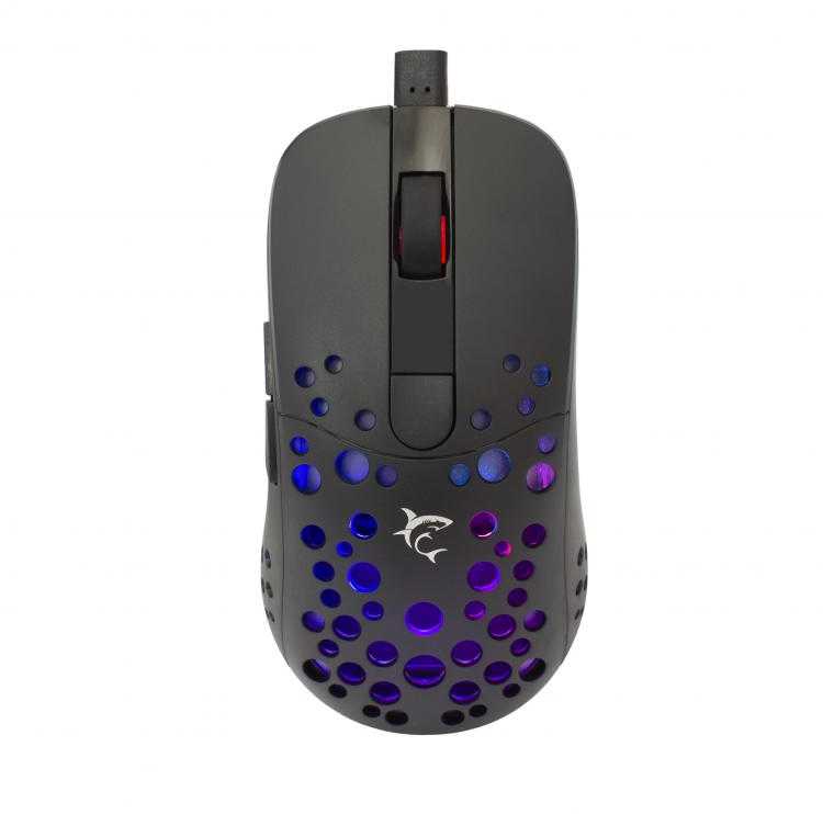 Žaidimų pelė White Shark Tristan, 12000 DPI, su RGB pašvietimu