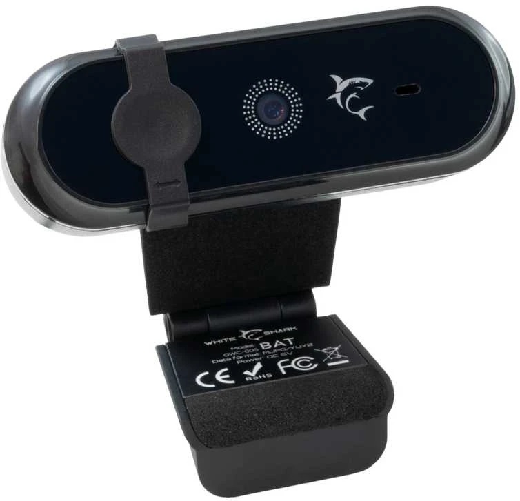 White shark Baltasis ryklys „Baltas Shark GWC-005“ šikšnosparnio internetinė kamera 1080p