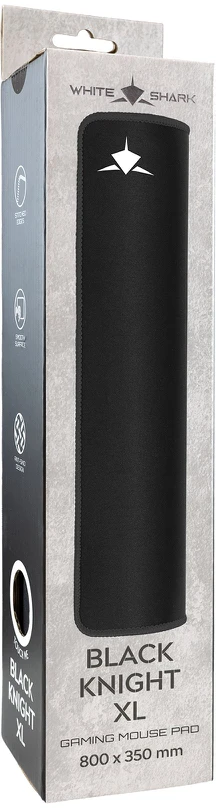 Kilimėlis White shark Baltas Shark Baltas Shark Juodas KNIGHT XL MP-2103 800x350mm