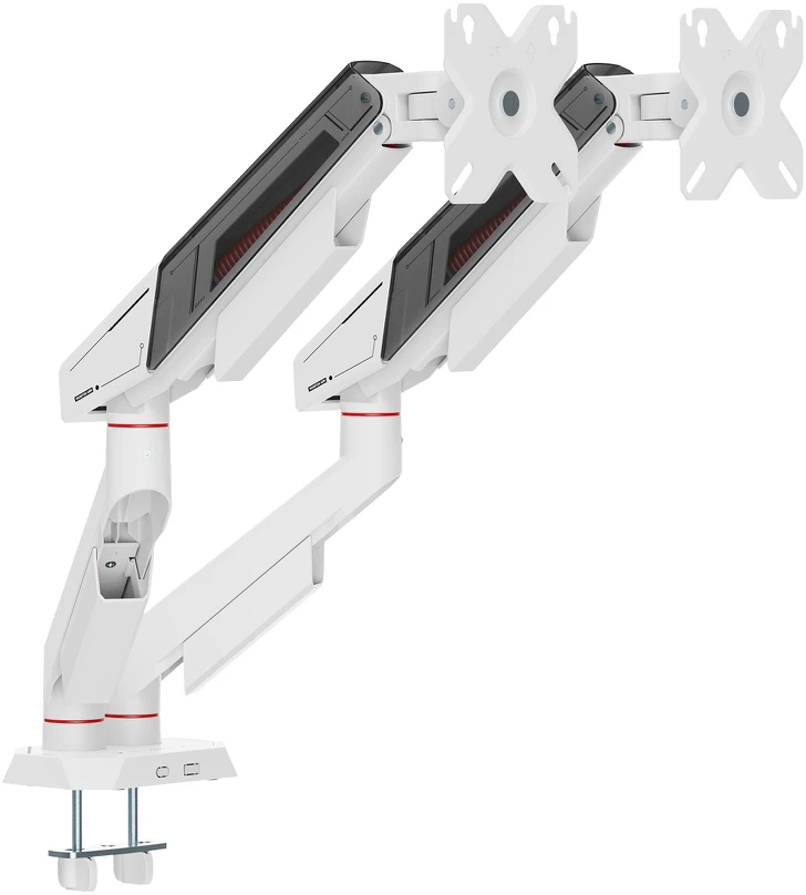 White shark Baltas Shark Baltas Shark KHUFU-II GMS-3211 / 2 Monitorius Desktop Mount
