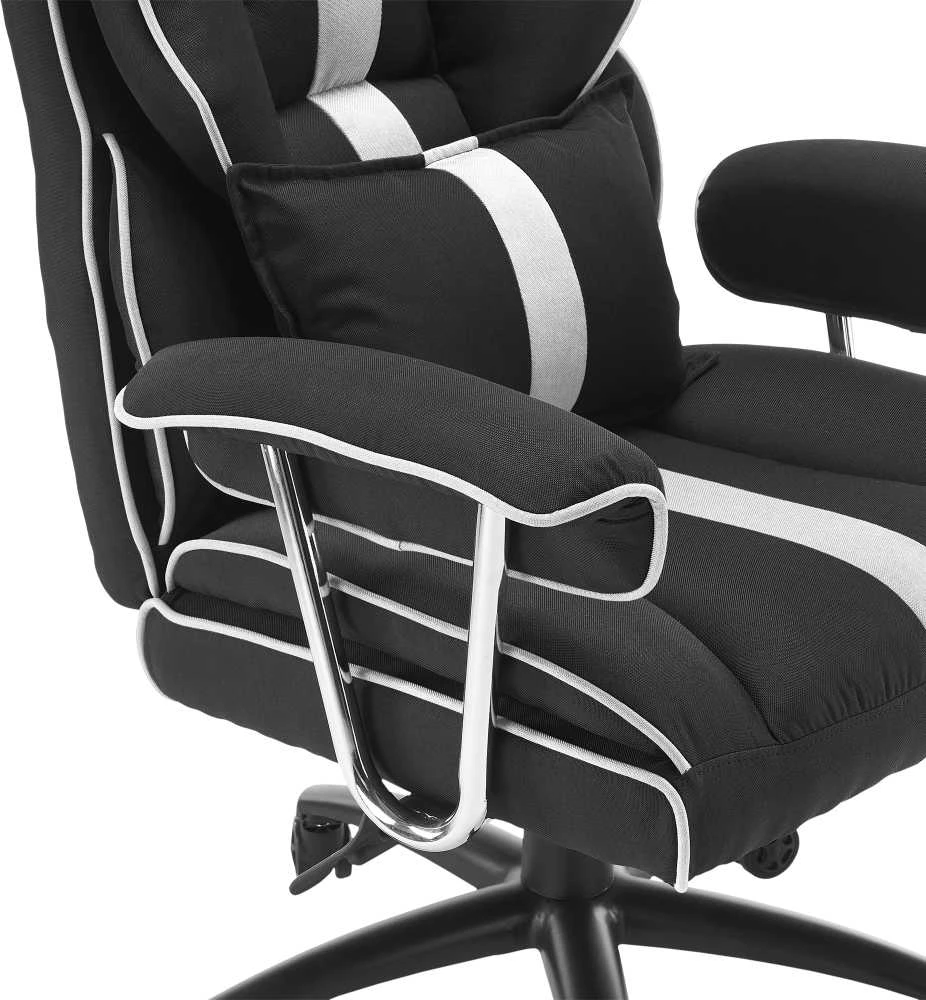 White shark Baltas Shark Baltas Shark LE MANS Gaming Chair juodas/baltas