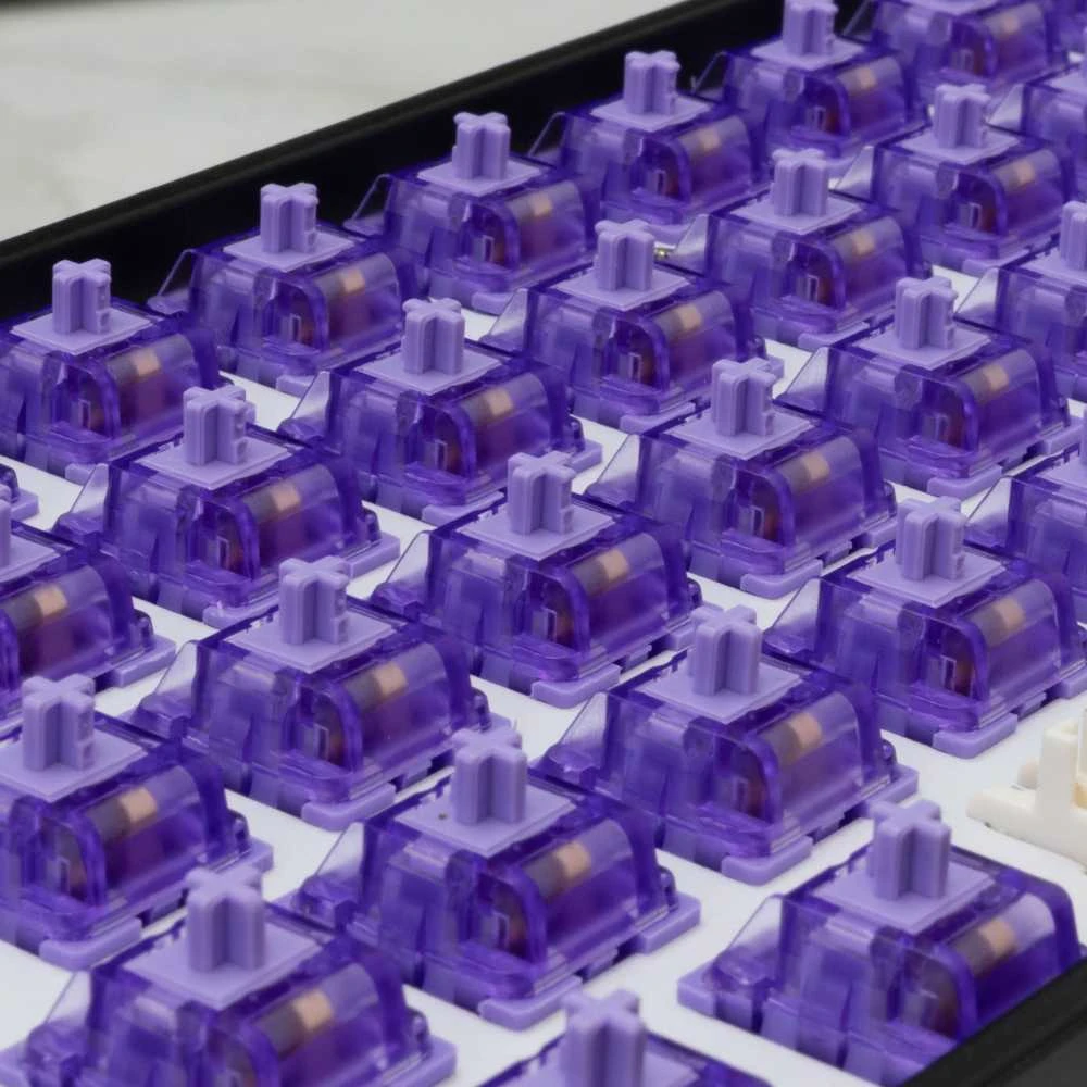 White shark Baltas Shark Baltas Shark Purplepulse Mechaninė Switches 25 pcs.