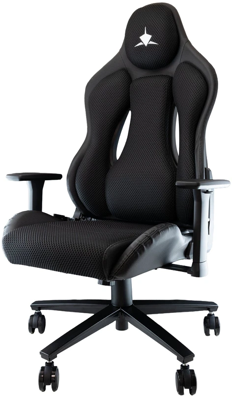 White shark Baltas Shark Baltas Shark TALISMAN-B Gaming Chair Juodas