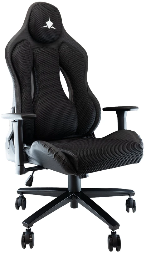 White shark Baltas Shark Baltas Shark TALISMAN-B Gaming Chair Juodas